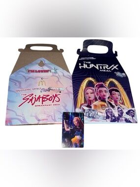McDonald's The HUNTRX Meal Box & Collectible Holographic Card (Mira)